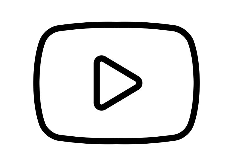 لوگو سیاه یوتیوب